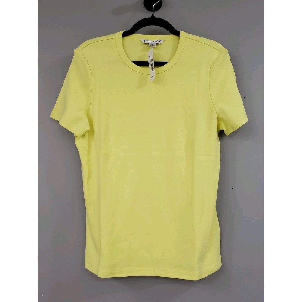 NEW BRIGHT Pendleton Women's 100% COTTON Short Sleeve Tshirt Classic Basic Solid